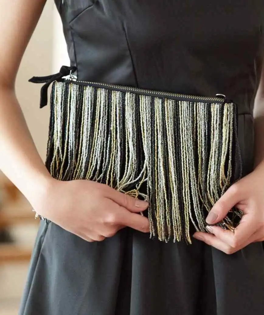 Fringe Sequins Clutch bag