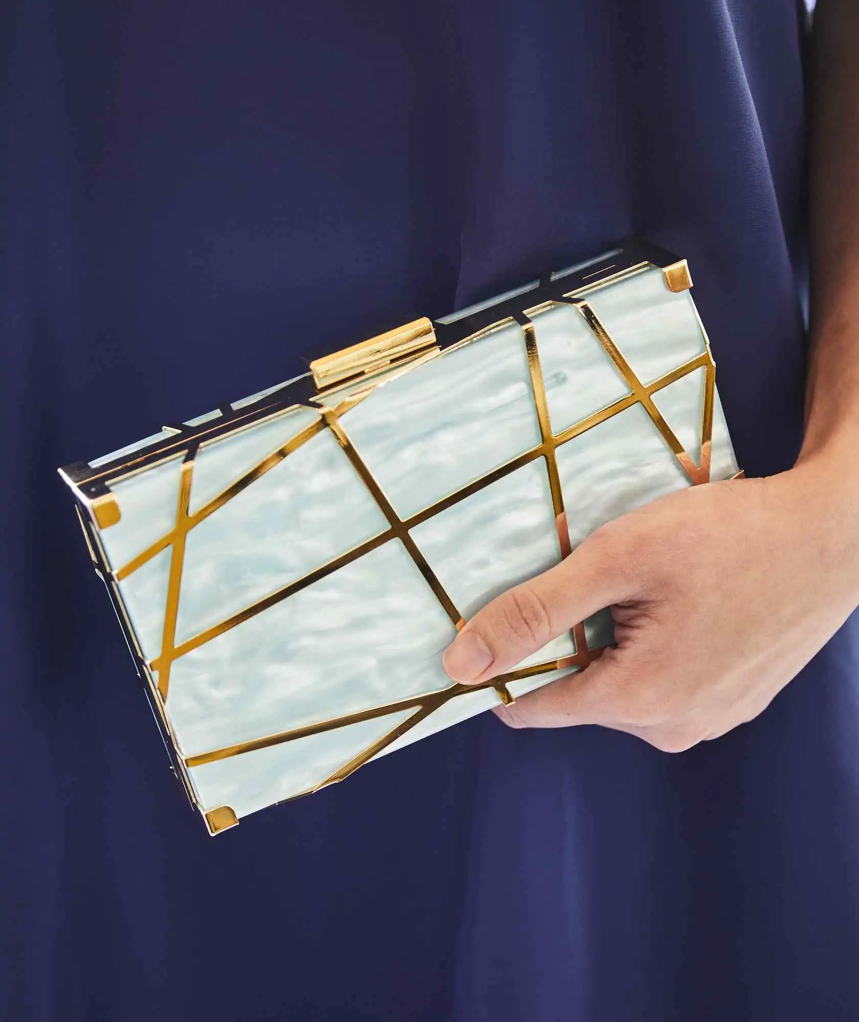 Lazer Convertible Clutch bag-Blue