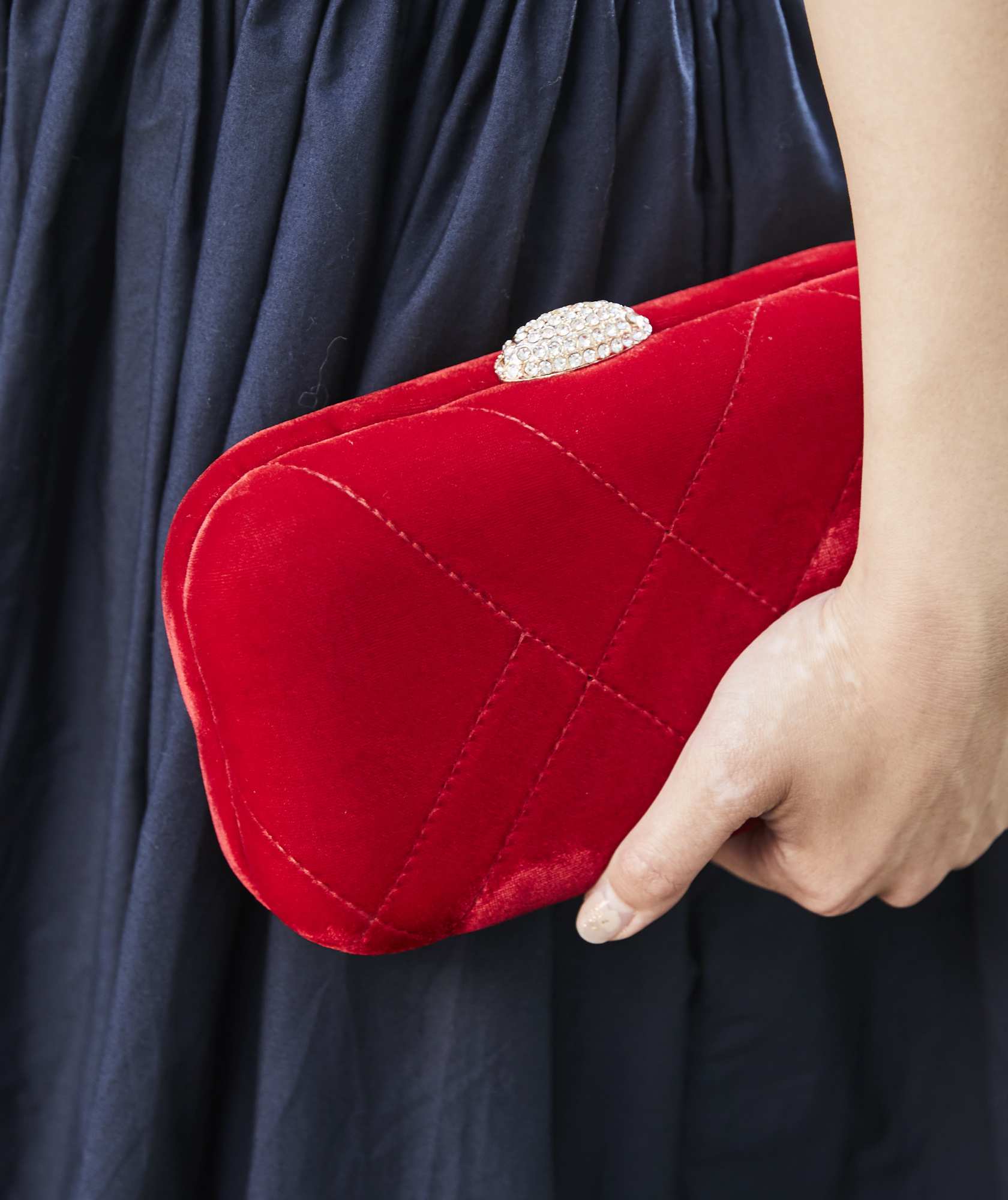 Red Velvet Clutch bag