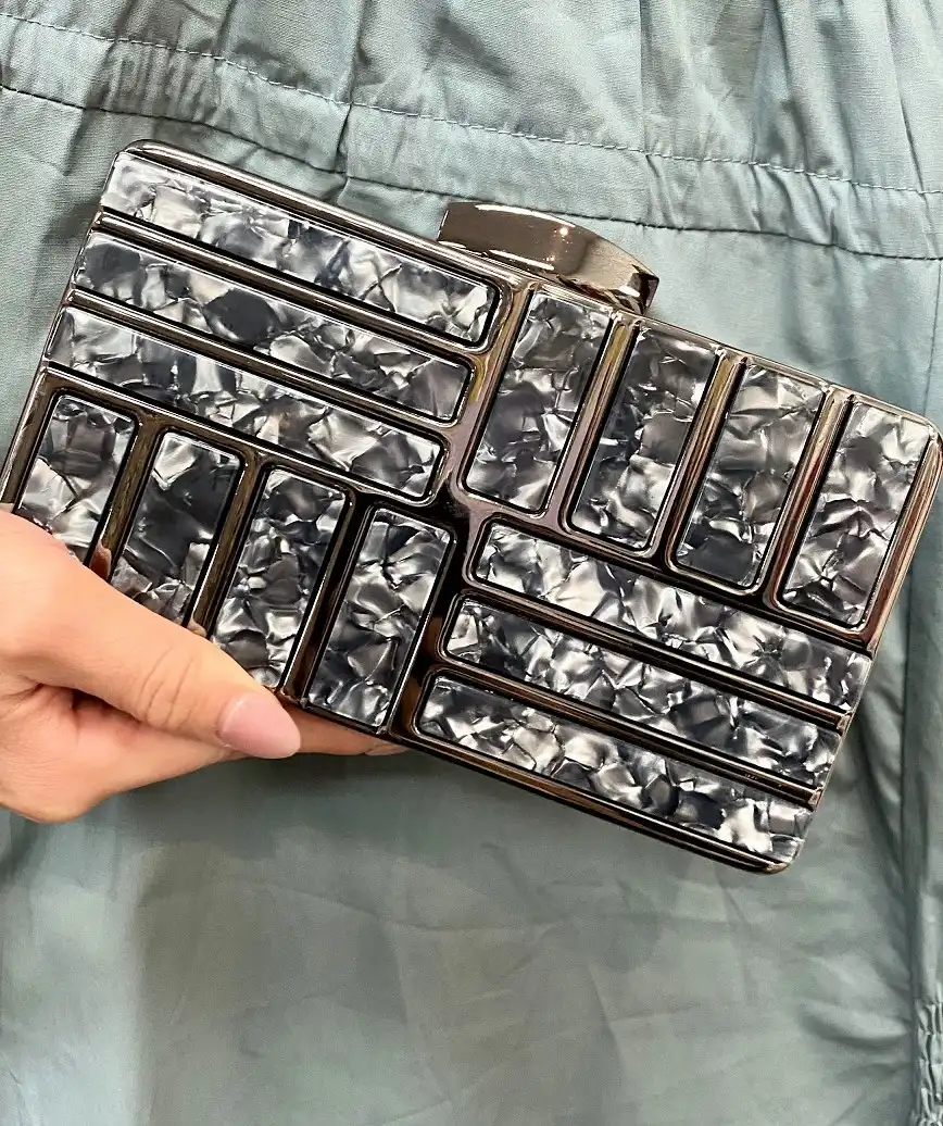 Marble Box cluth bag - black