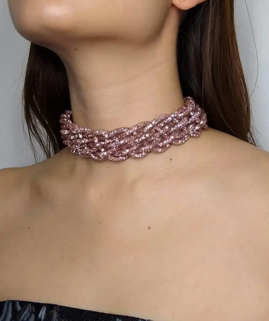 PINK　CRYSTAL CHOKER