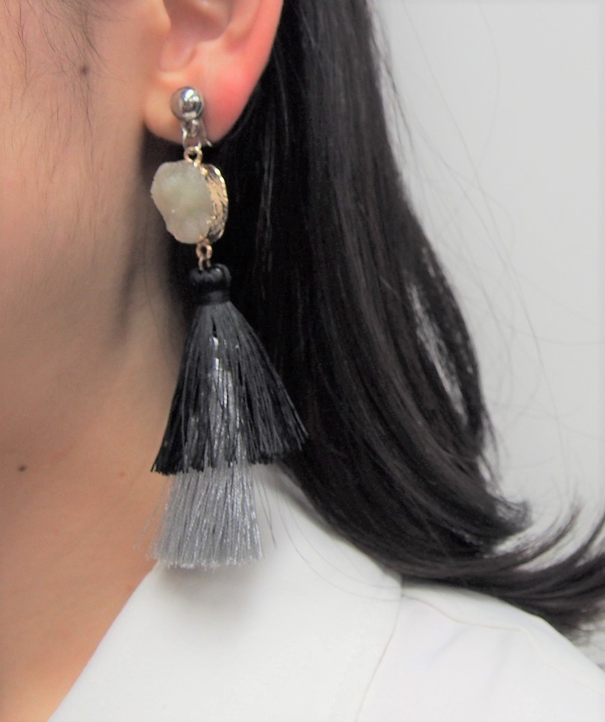 Stone Fringe Earrings