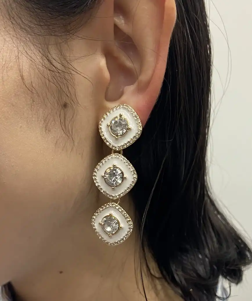 Square three serie Earrings