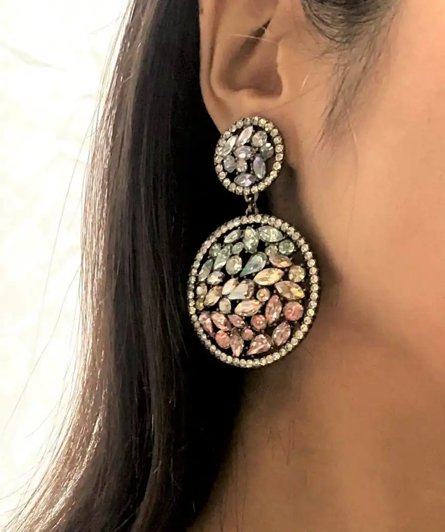 Colorful Circle Earrings
