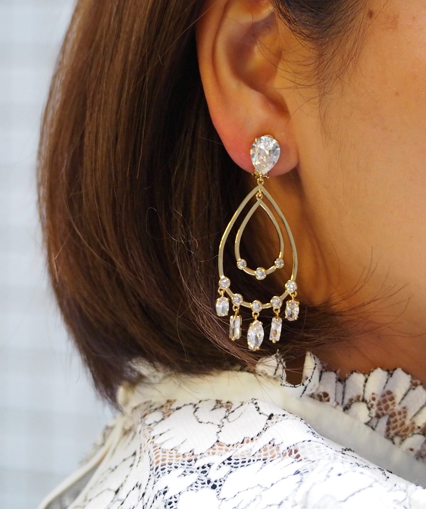Chandelier Earrings-Gold