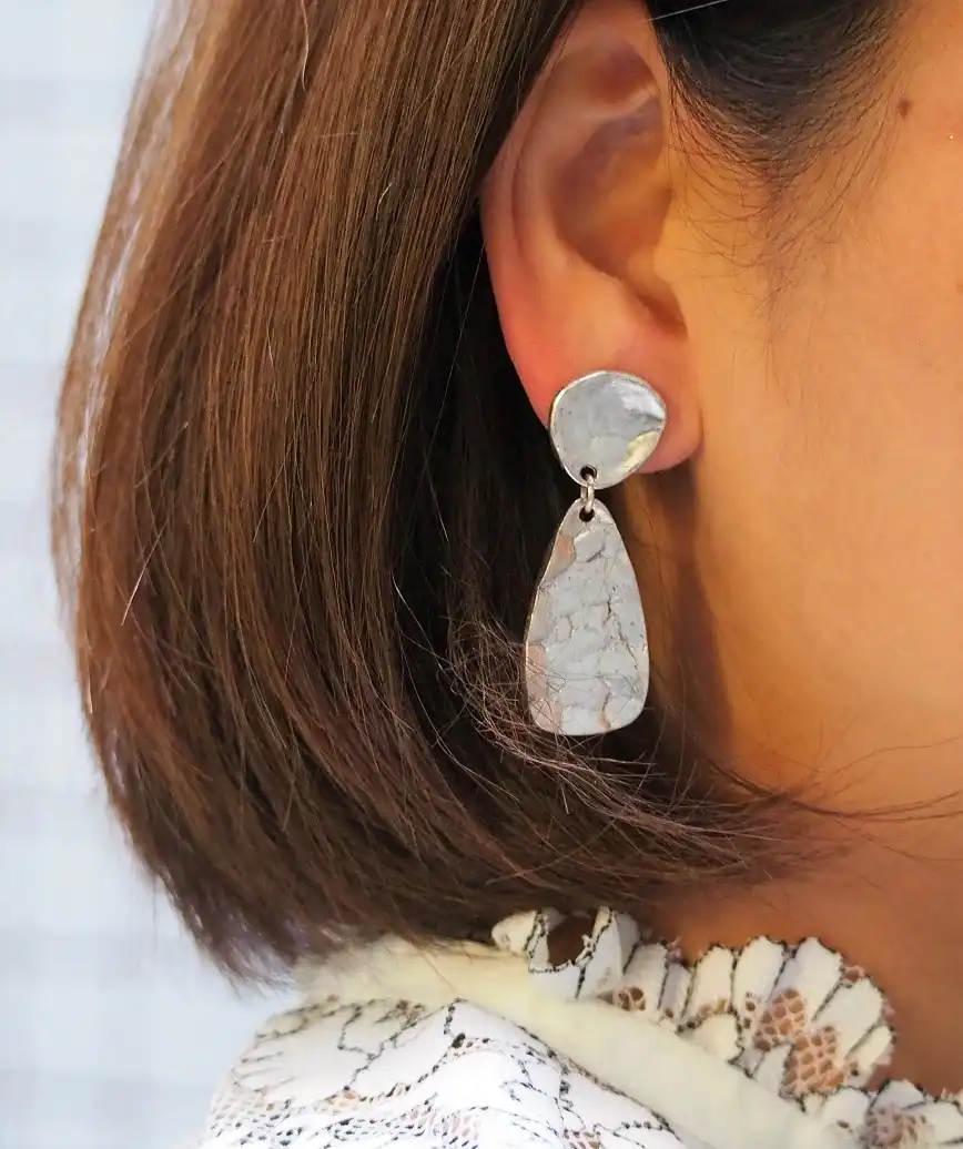 Silver Mirror Earrings