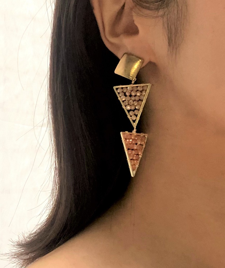 Triangle Beads Earrings