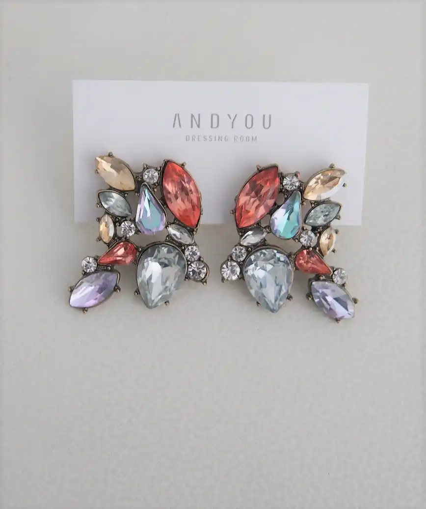 Colurful bijou stone Earrings