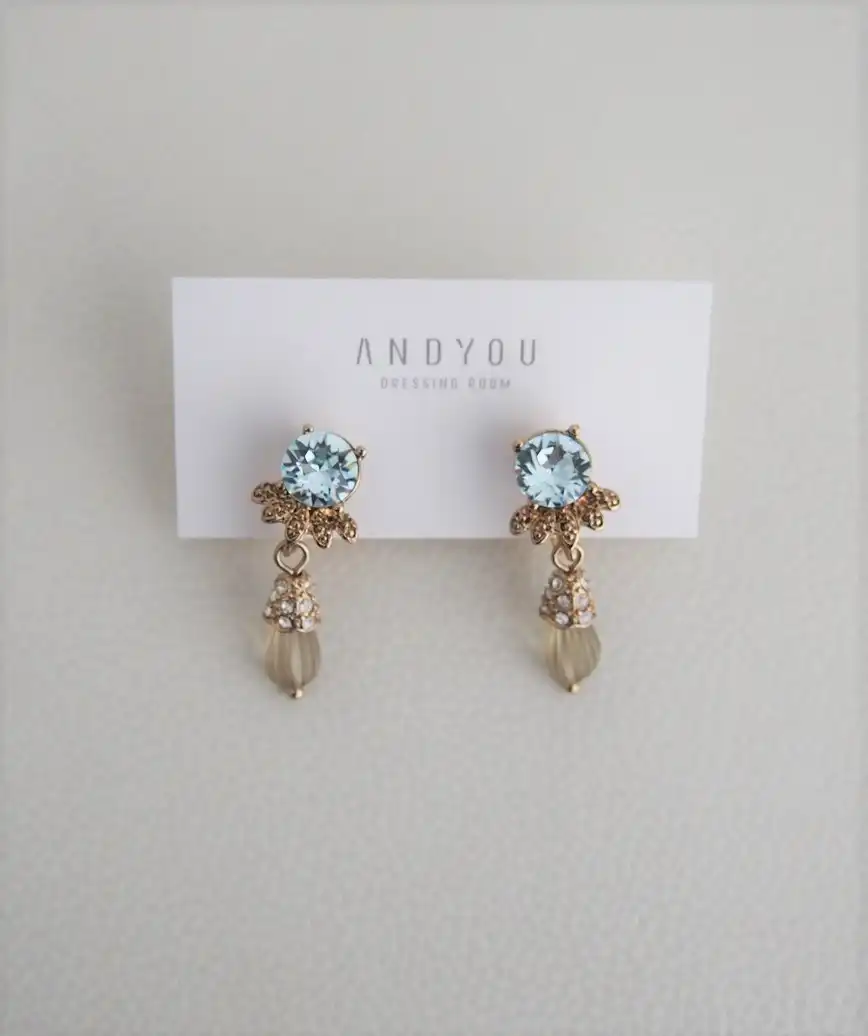 Crystal clear stone drop Earrings