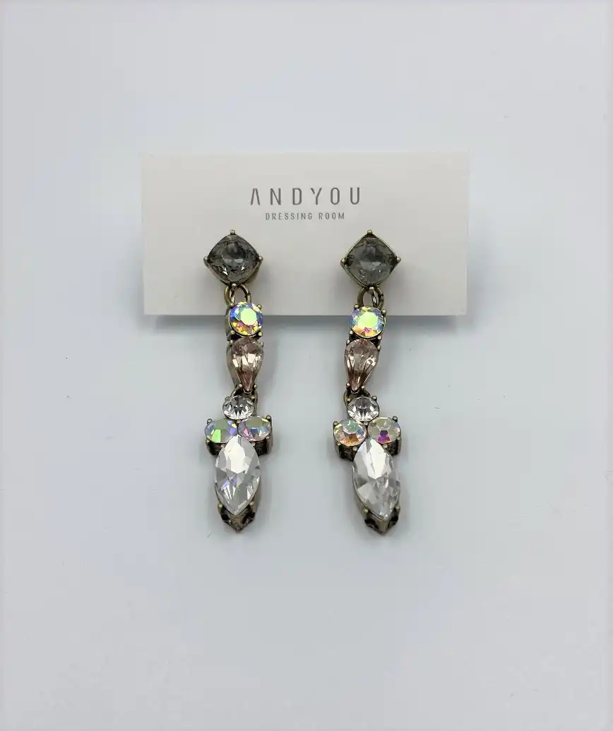 Straight bijou long Earrings - Color bijou