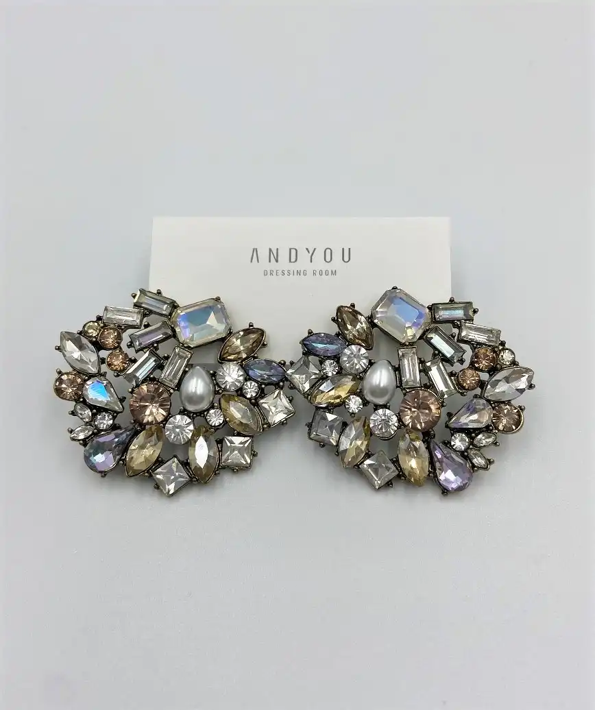 Brush color bijou big Earring - 1st