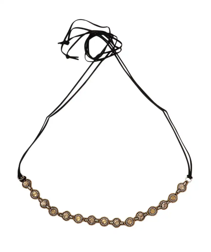 ３WAY Belt/Choker/Headband BLACK×GOLD