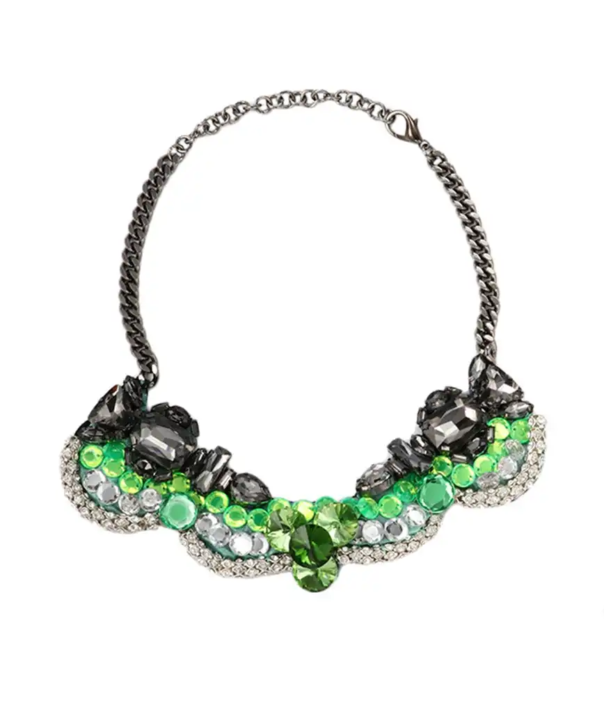 GREEN×BLACK NECKLACE